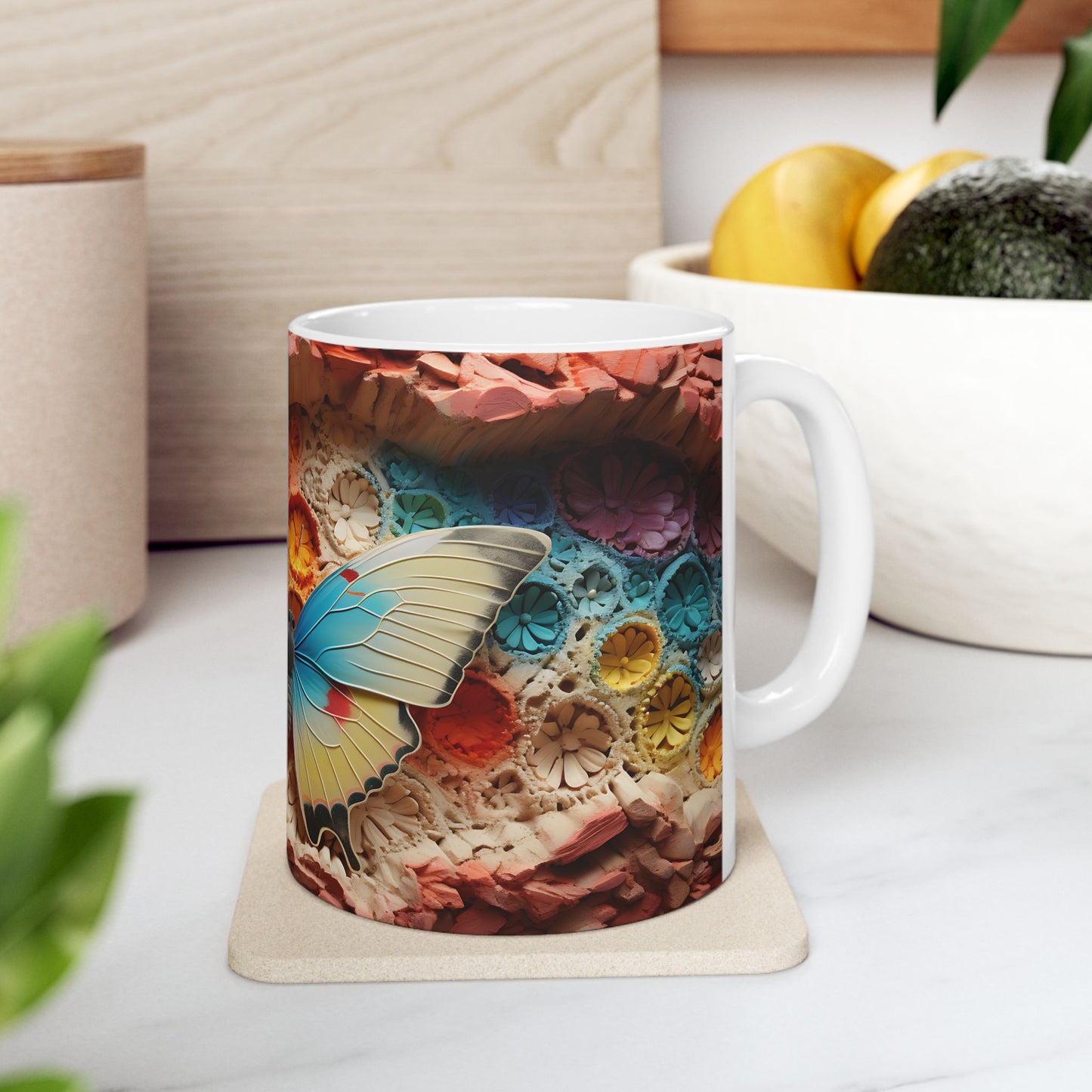 Artistic Mug - Colorful Butterfly 1