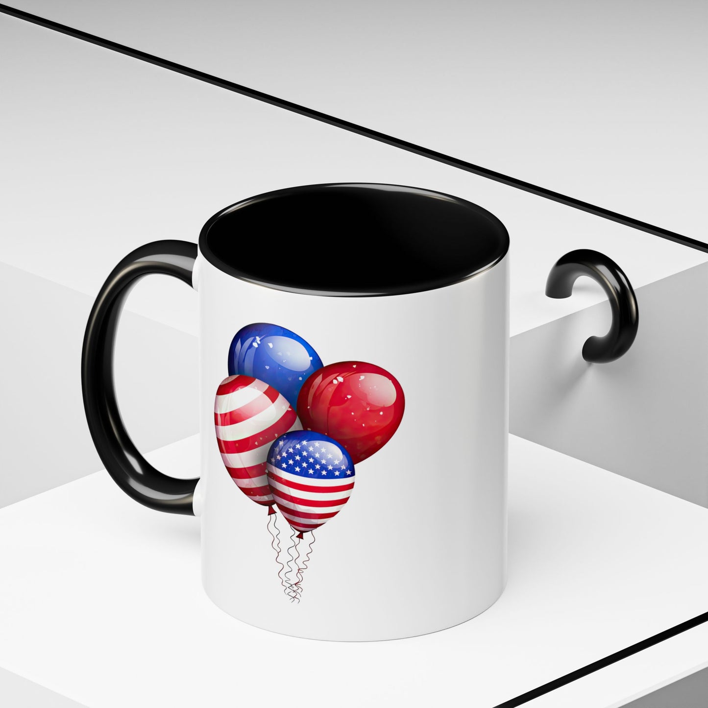 4th of July Mug - American Balloons