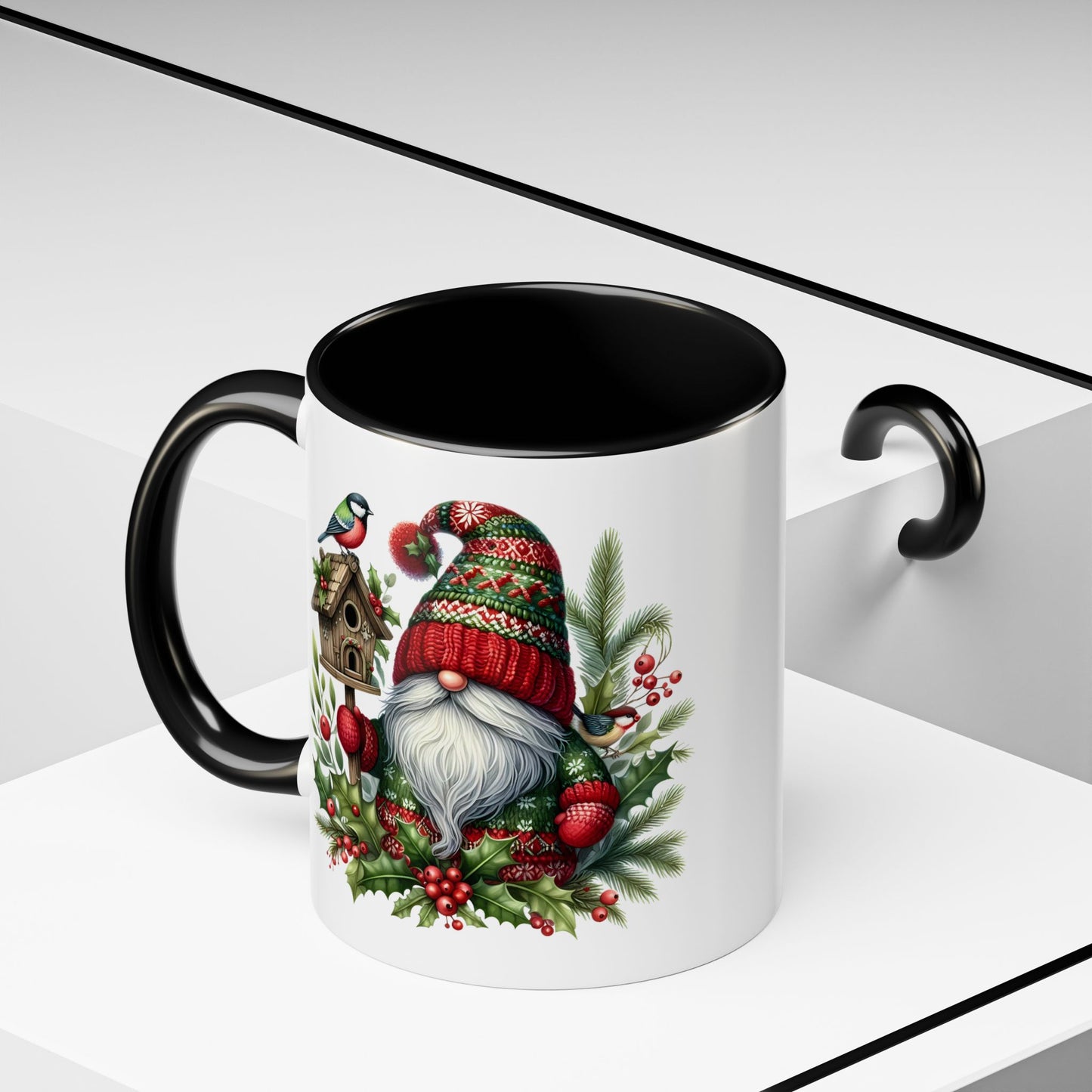 Christmas Mug - Red and Green Gnome