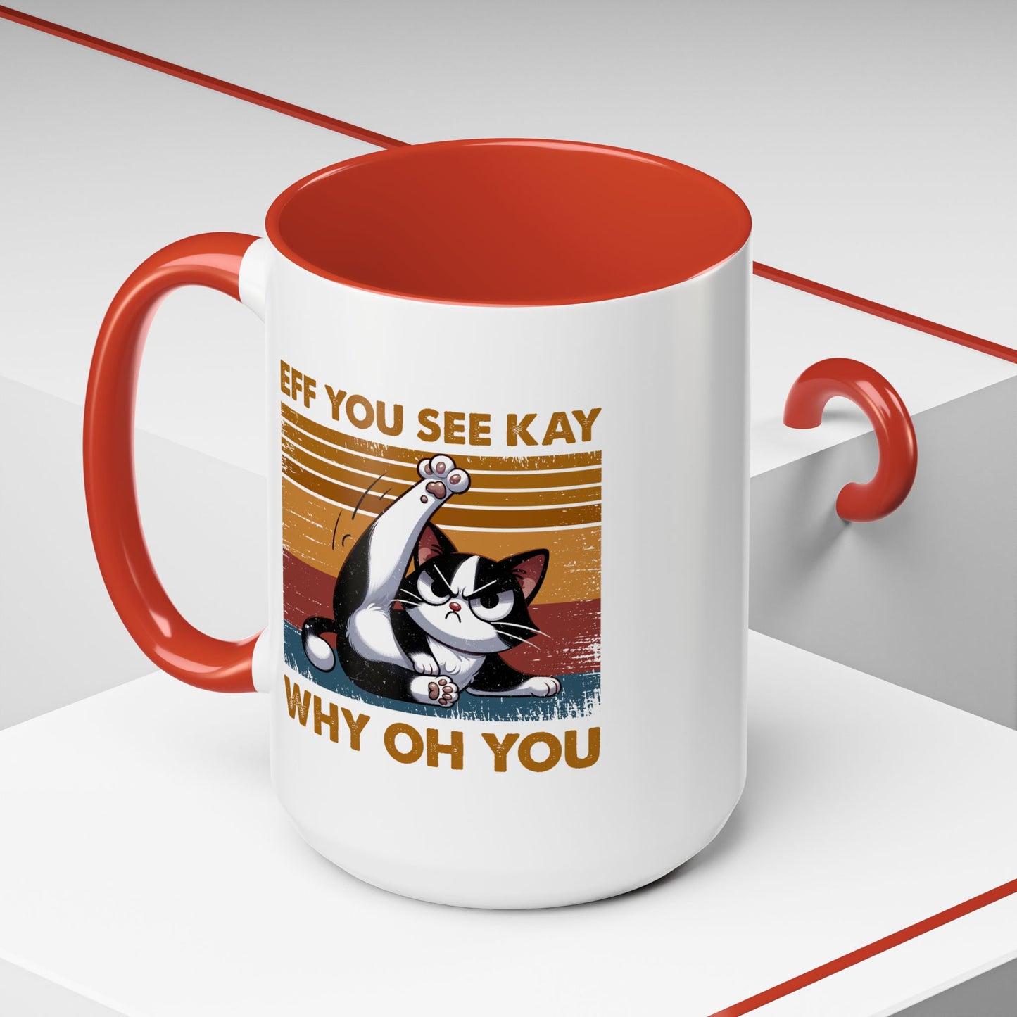 Adult Mug - Eff You See Kay Why Oh You Cat