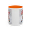 Christmas Mug - Merry Christmas Red Text Puppy Green Top