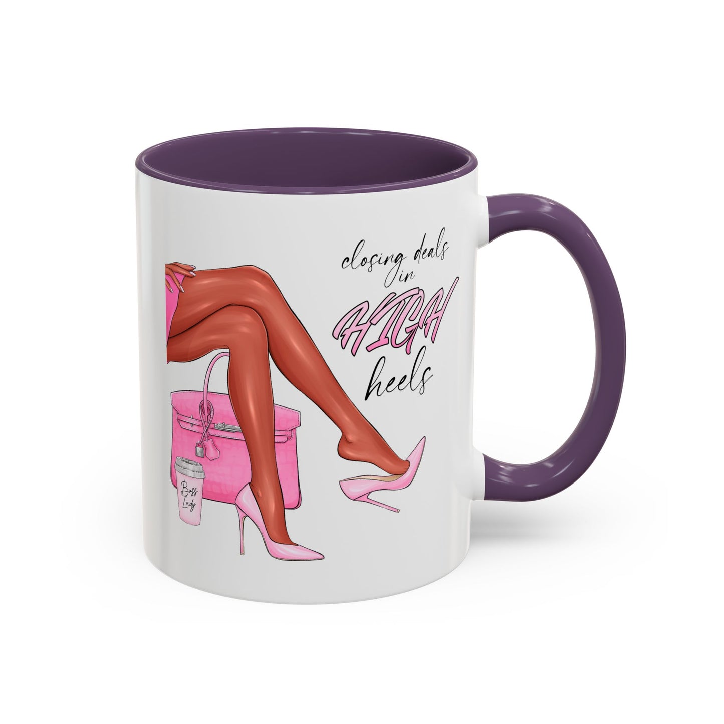 Humor Mug - Closing Deals in High Heels