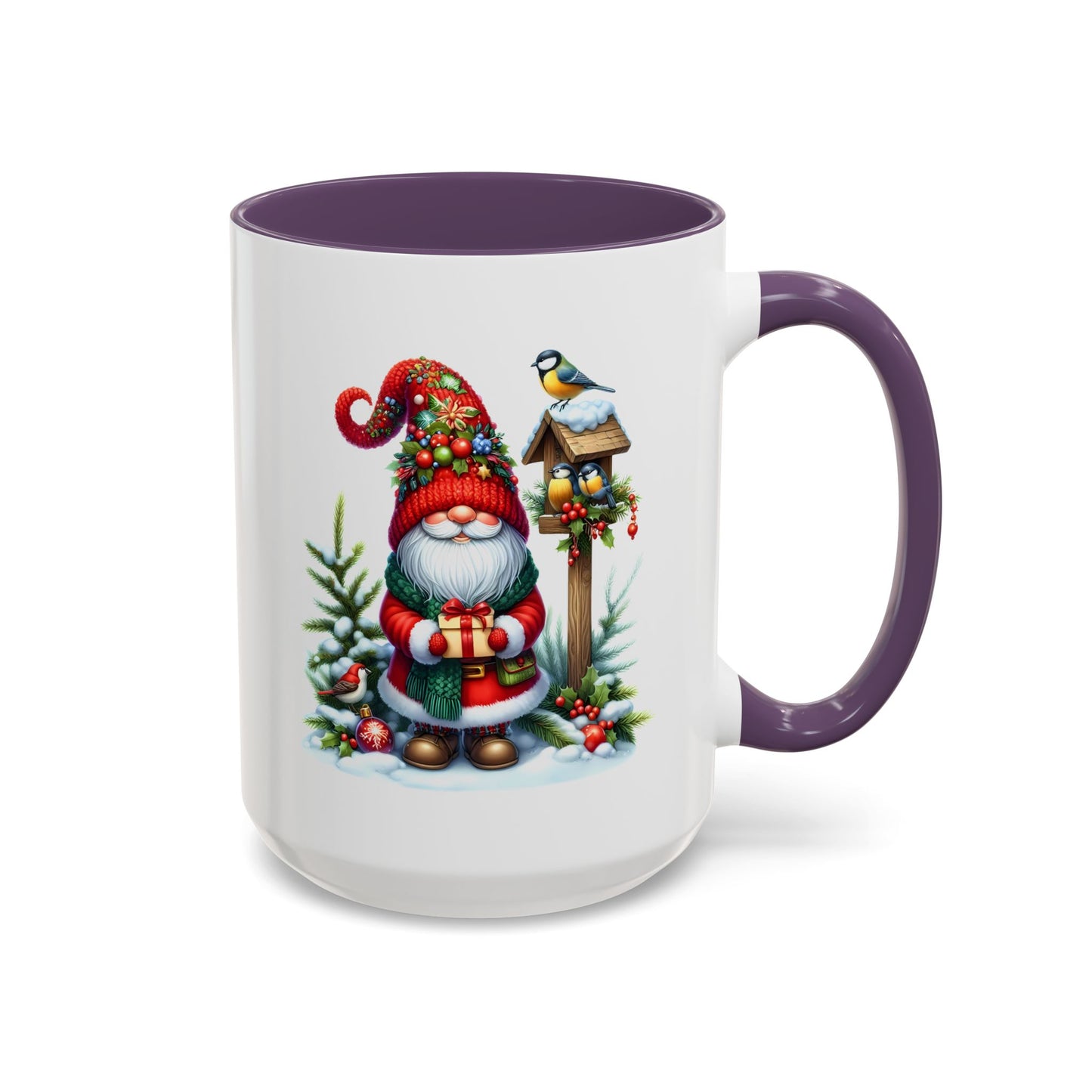 Christmas Mug - Gnome and Birds