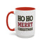 Christmas Mug - Ho Ho Ho Merry Christmas Red & Green Text 4