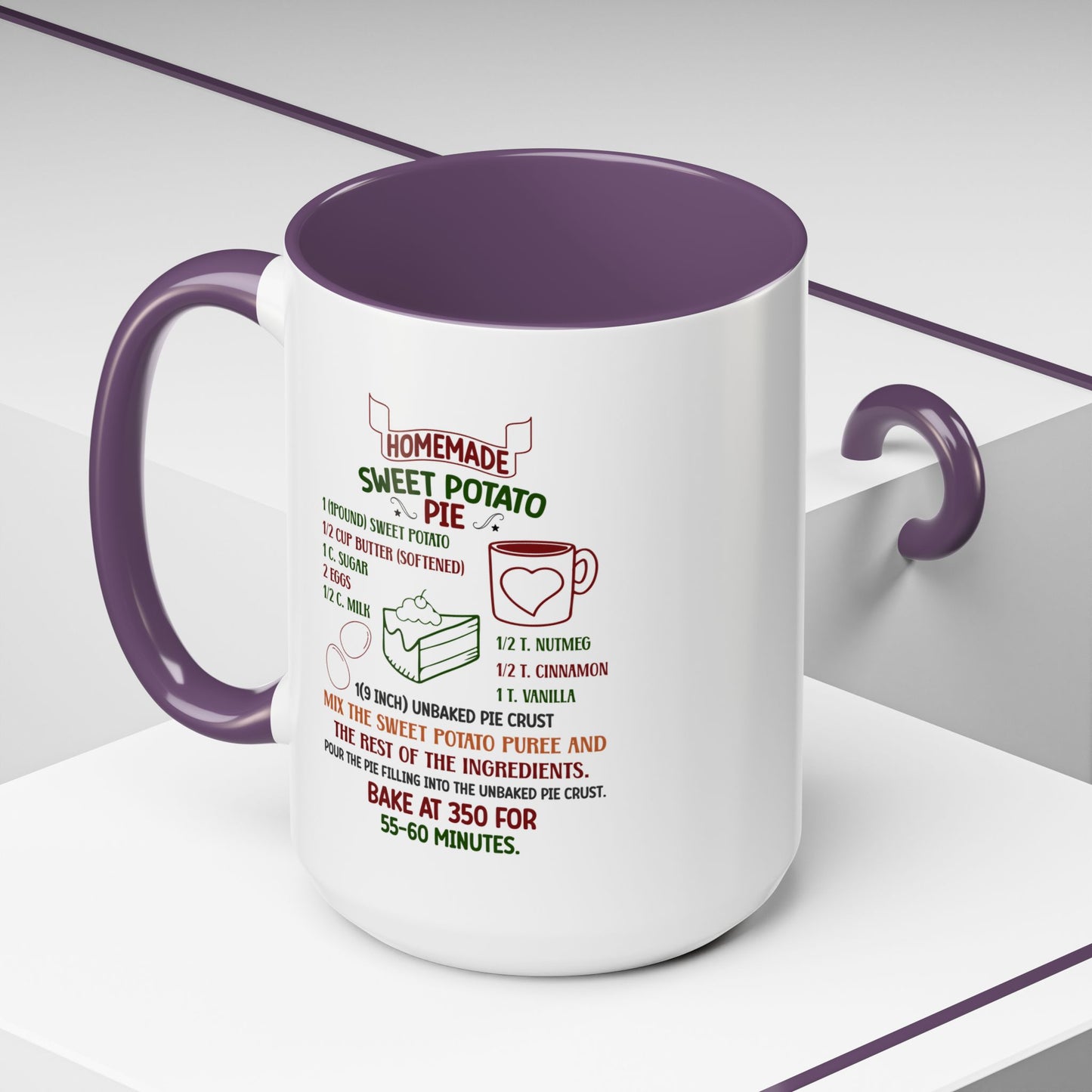 Christmas Mug - Homemade Sweet Potato Pie Recipe