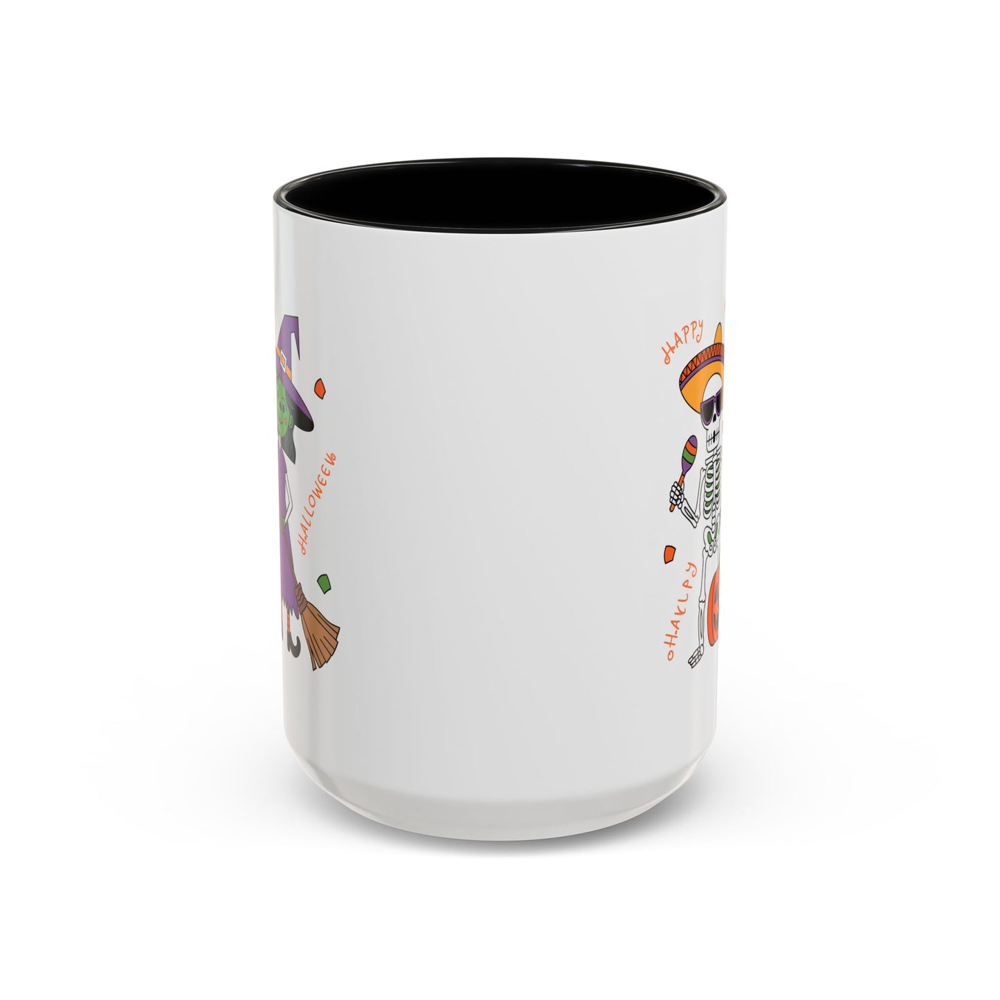 Halloween Mug - Skeleton & Witch