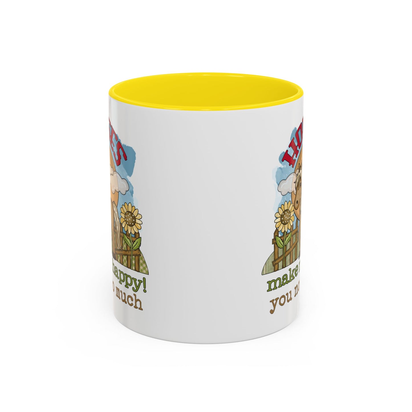 Humor Mug - Horses Make Me Happy