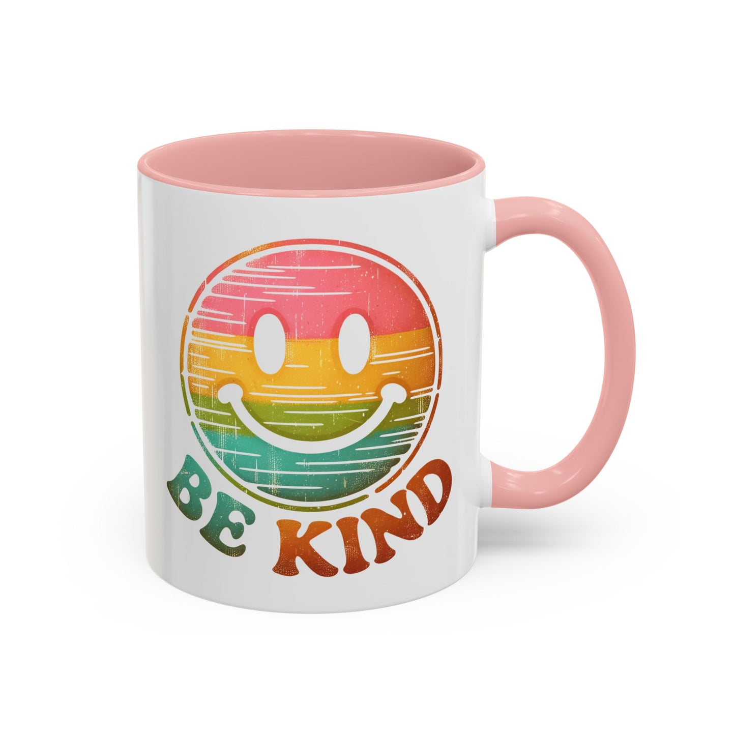 Motivation Mug - Retro Smiley Face Be Kind