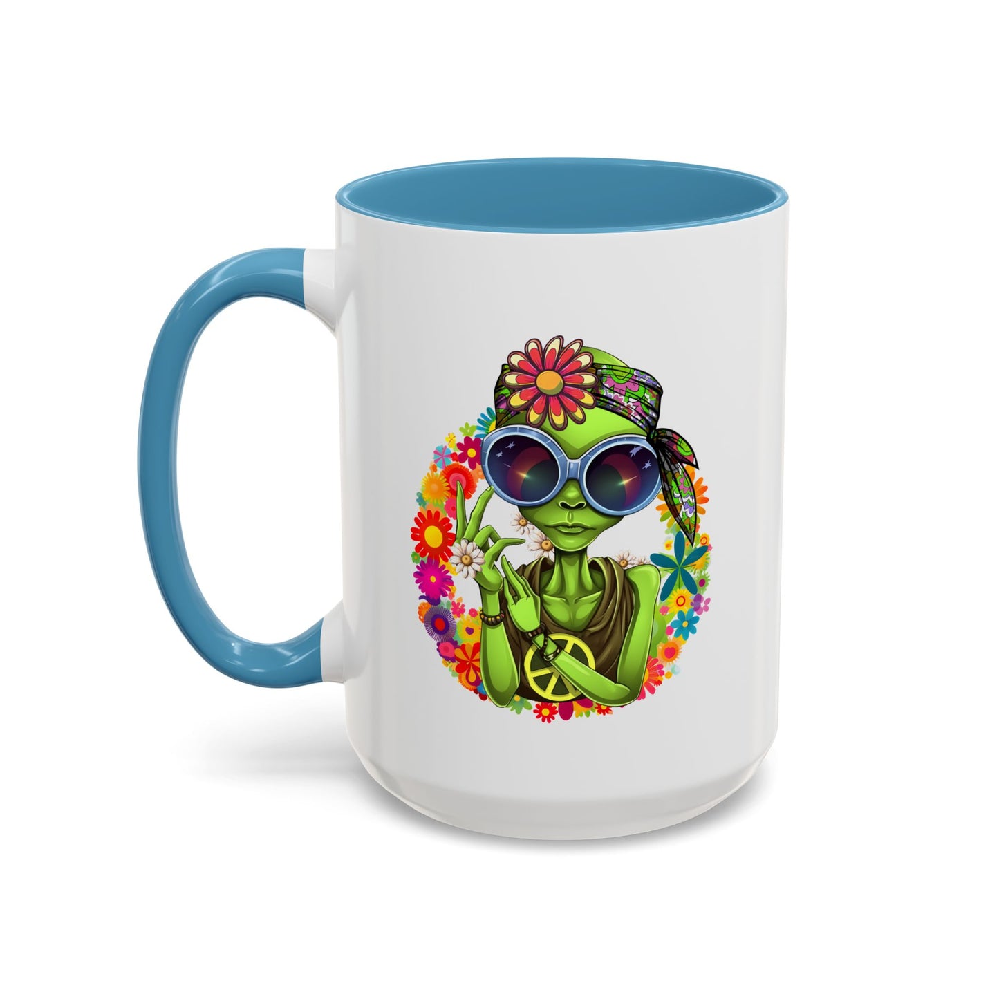 Alien Mug - Peace Hippy Alien