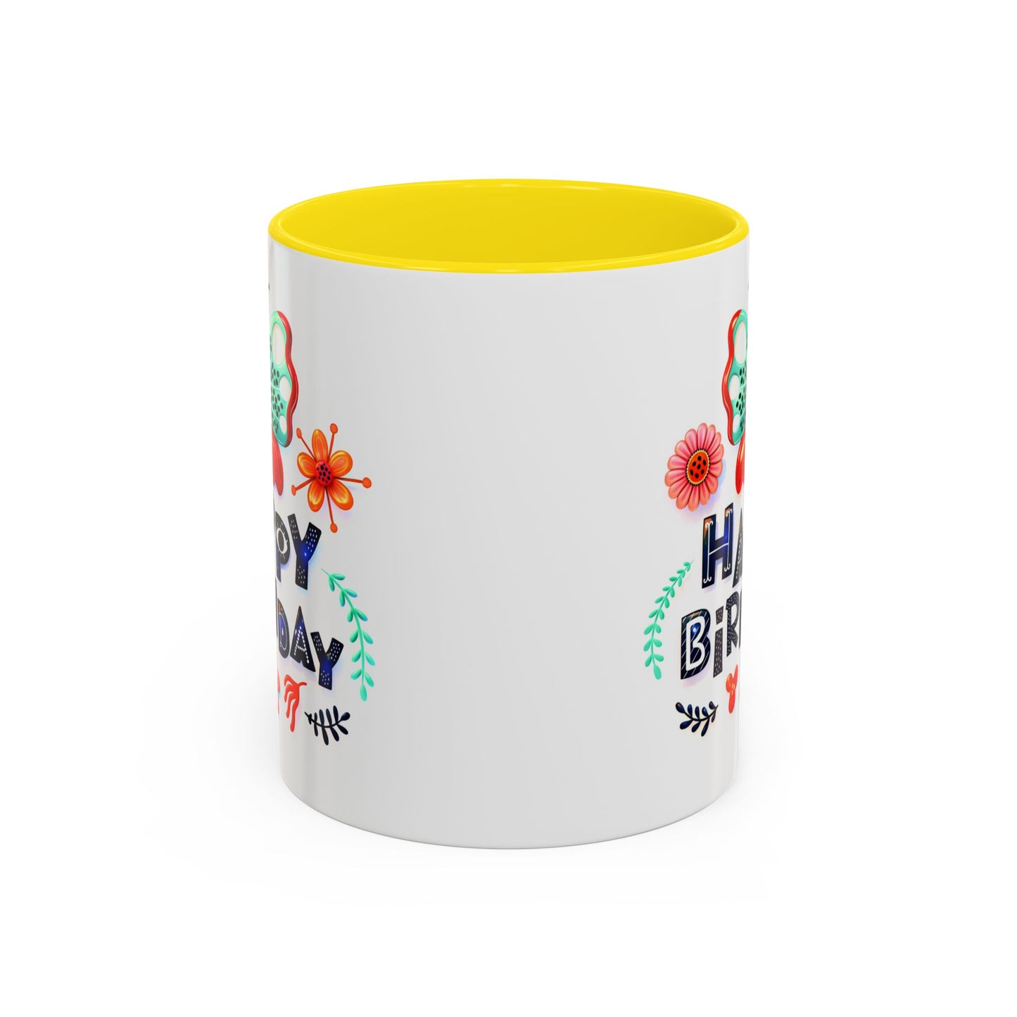 Birthday Mug - Butterfly Flowers