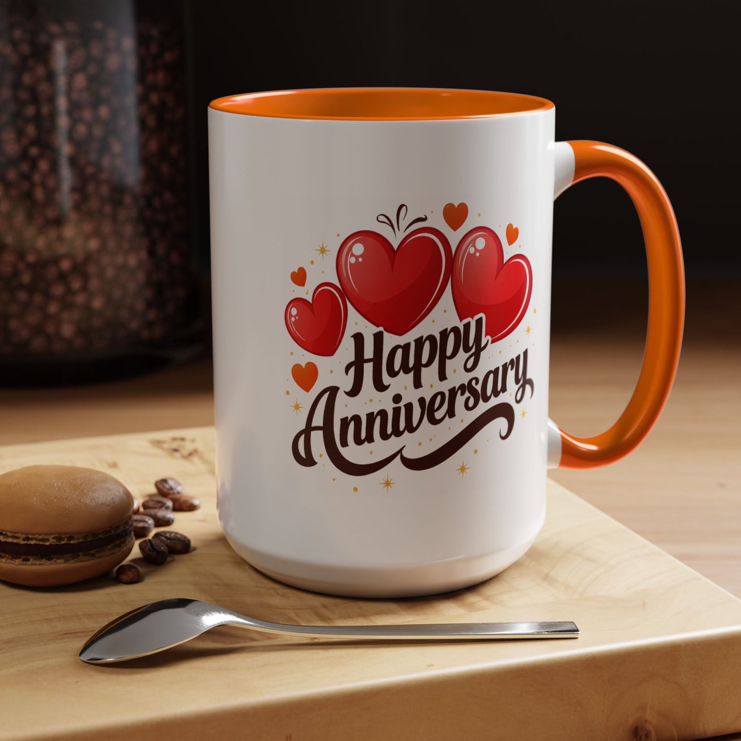 Anniversary Mug - Happy Anniversary Hearts