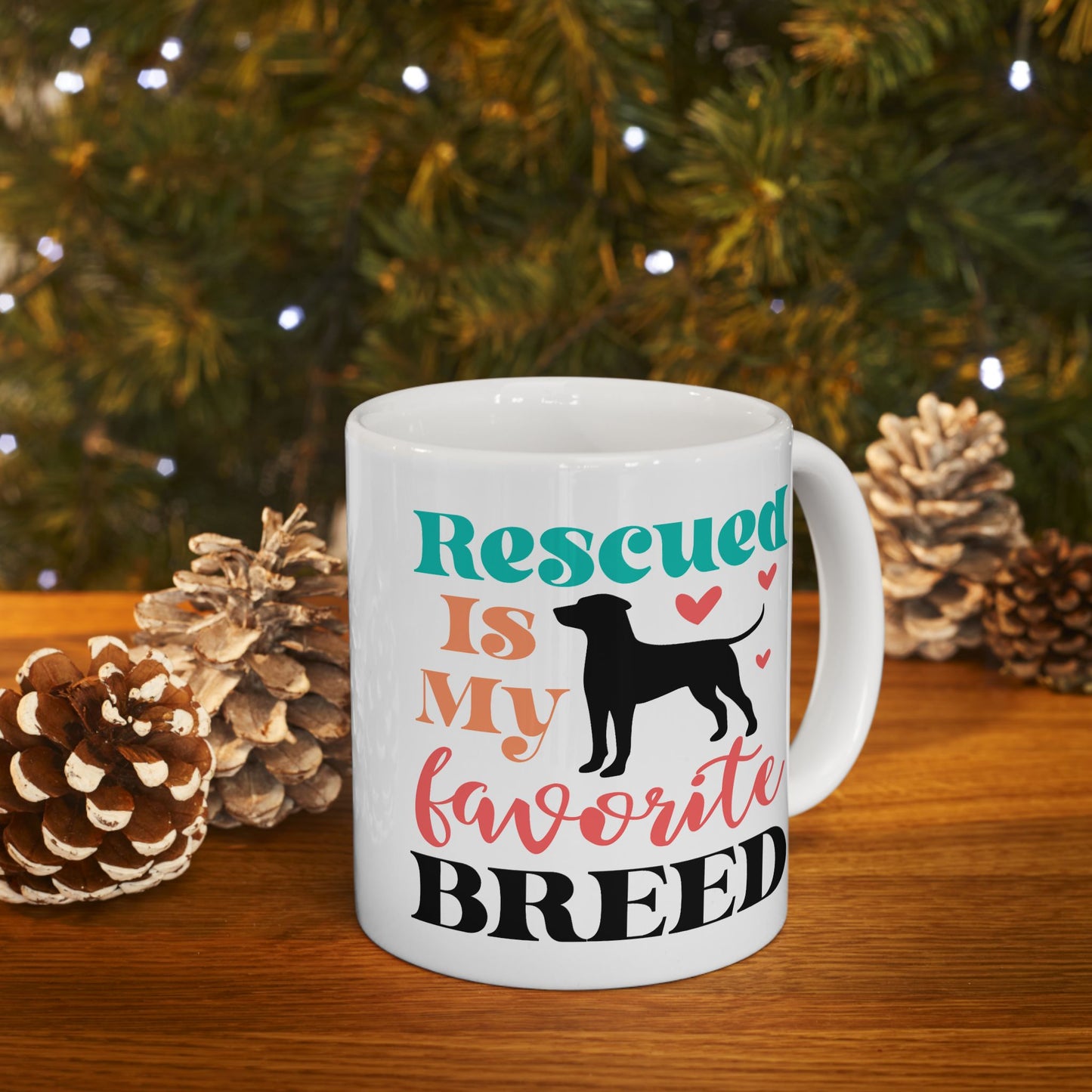Animal Mug - Rescued Is My Favorite Breed