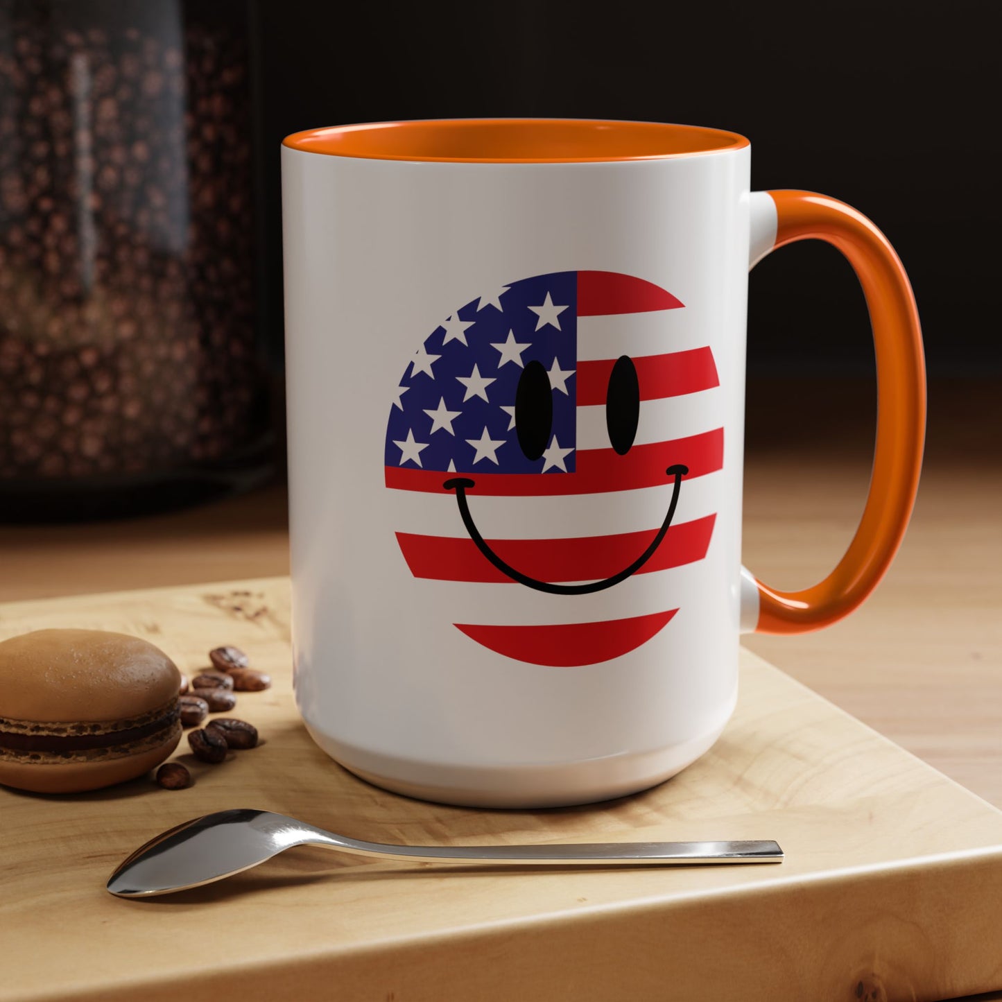 4th of July Mug - America Smiley Face