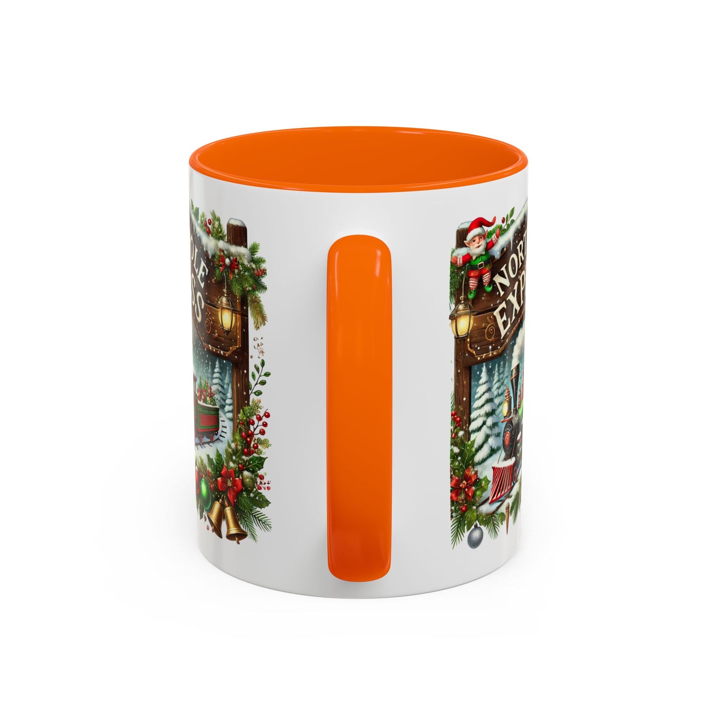 Christmas Mug - North Pole Express Steam Locomotive Ornaments