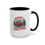 Christmas Mug - Merry Christmas Red & White Camper