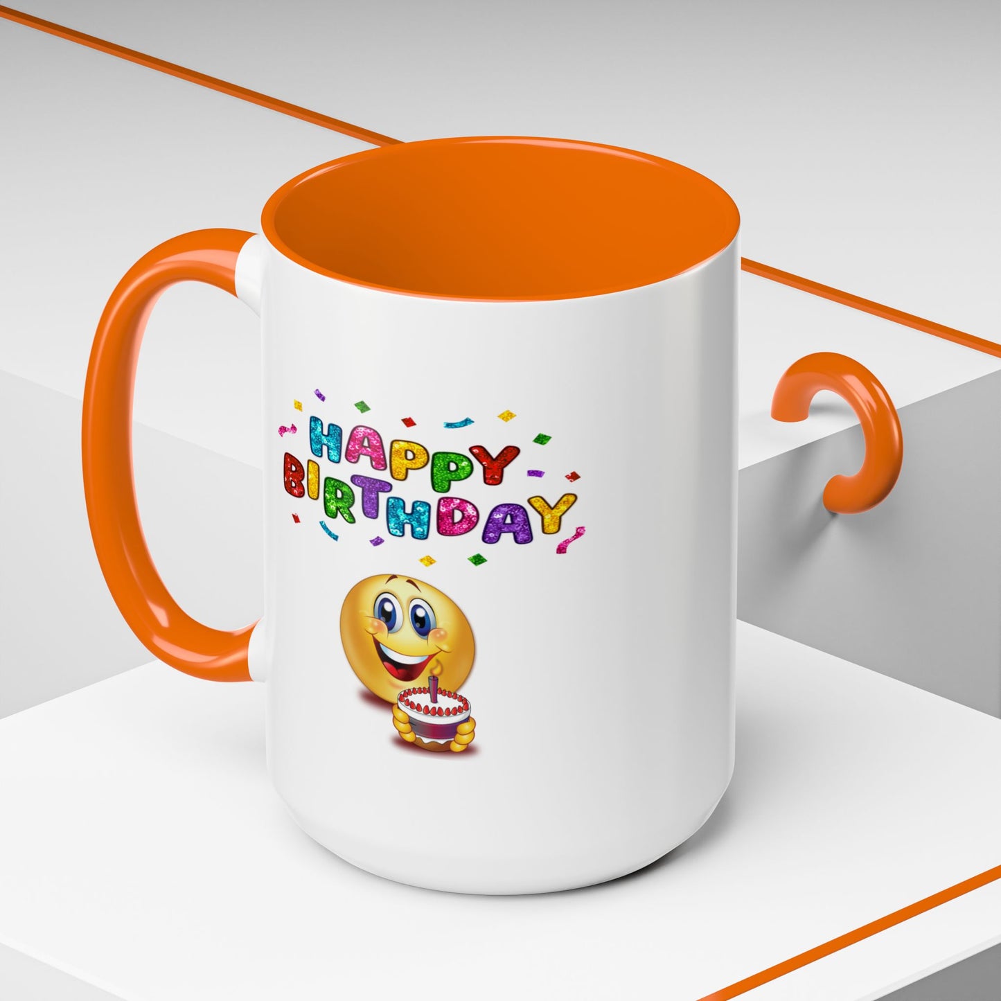 Birthday Mug - Happy Birthday Emoji