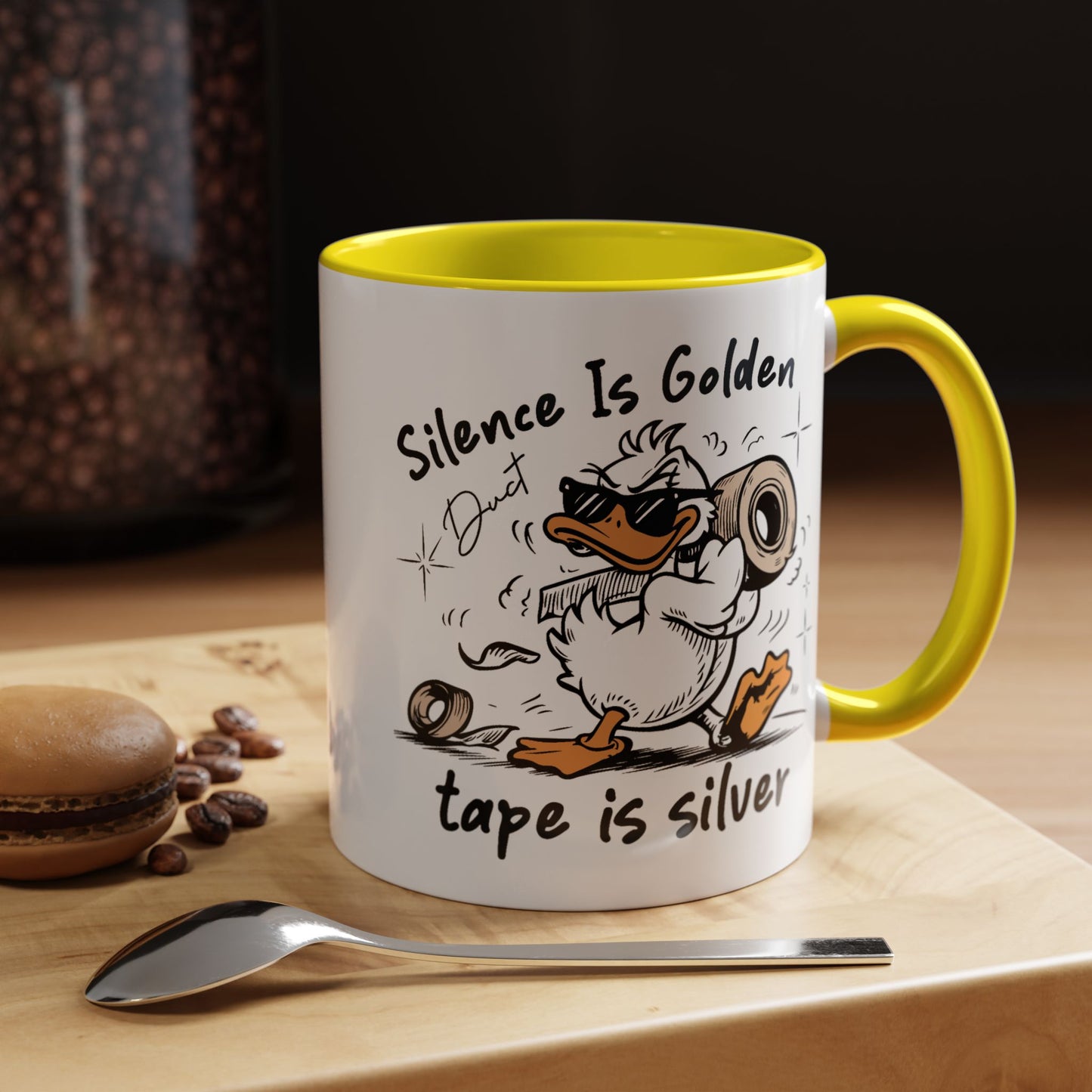 Humor Mug - Silence is Golden Duct Tape is Silver