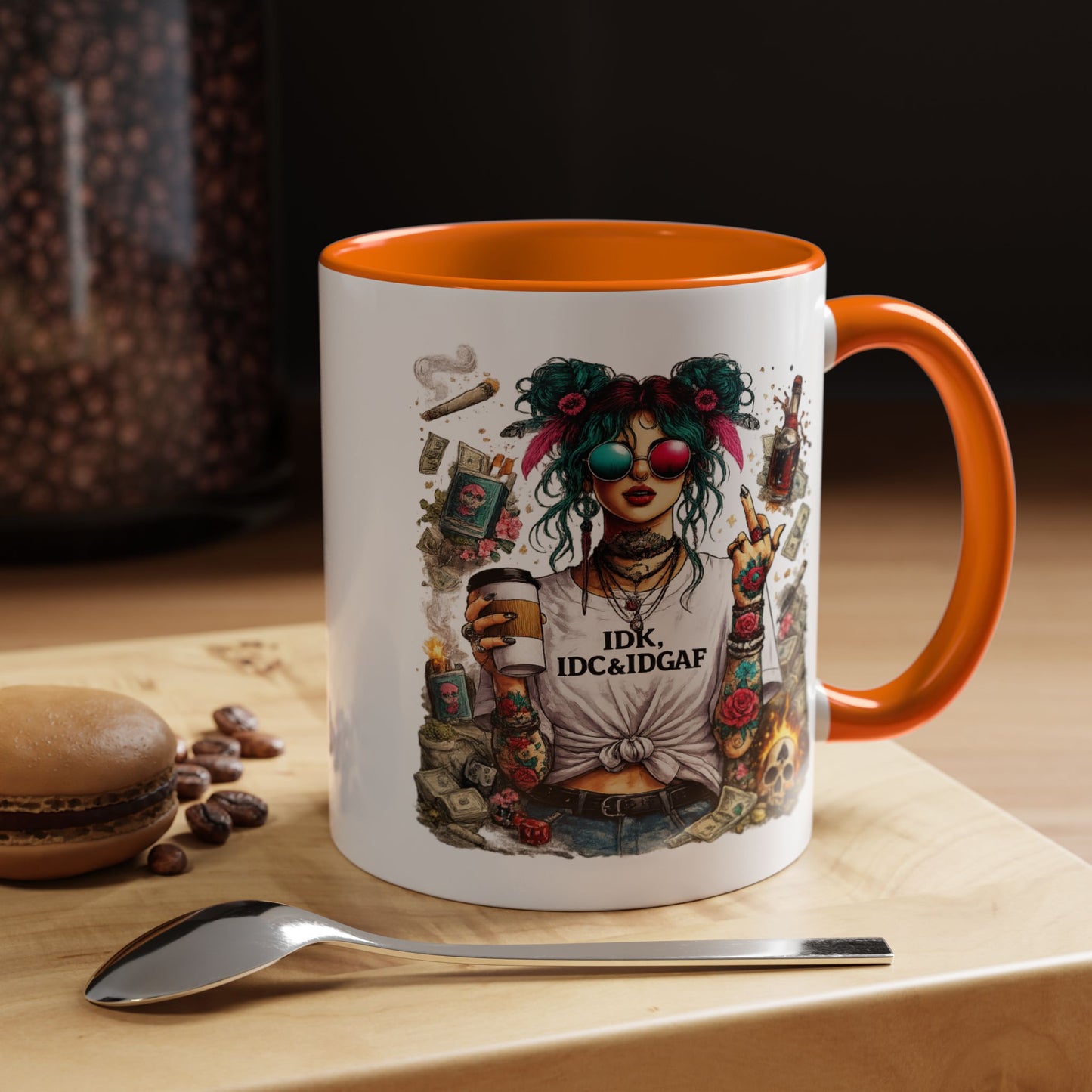 Humor Mug - The IDK IDC & IDGAF