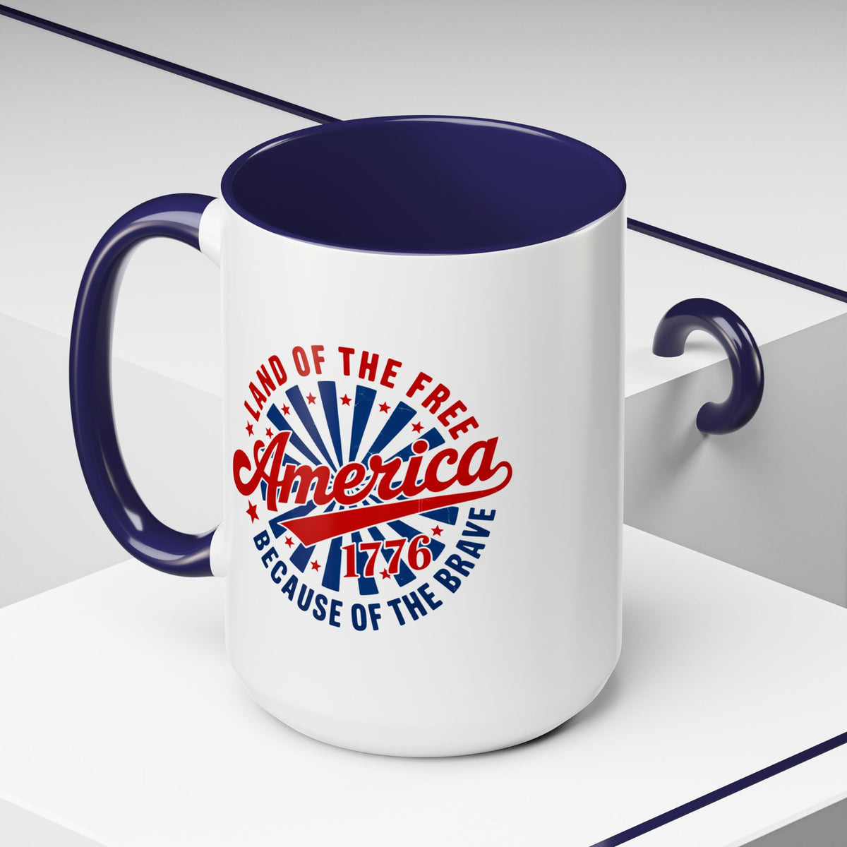 4th of July Mug - America 1776 Land of the Free