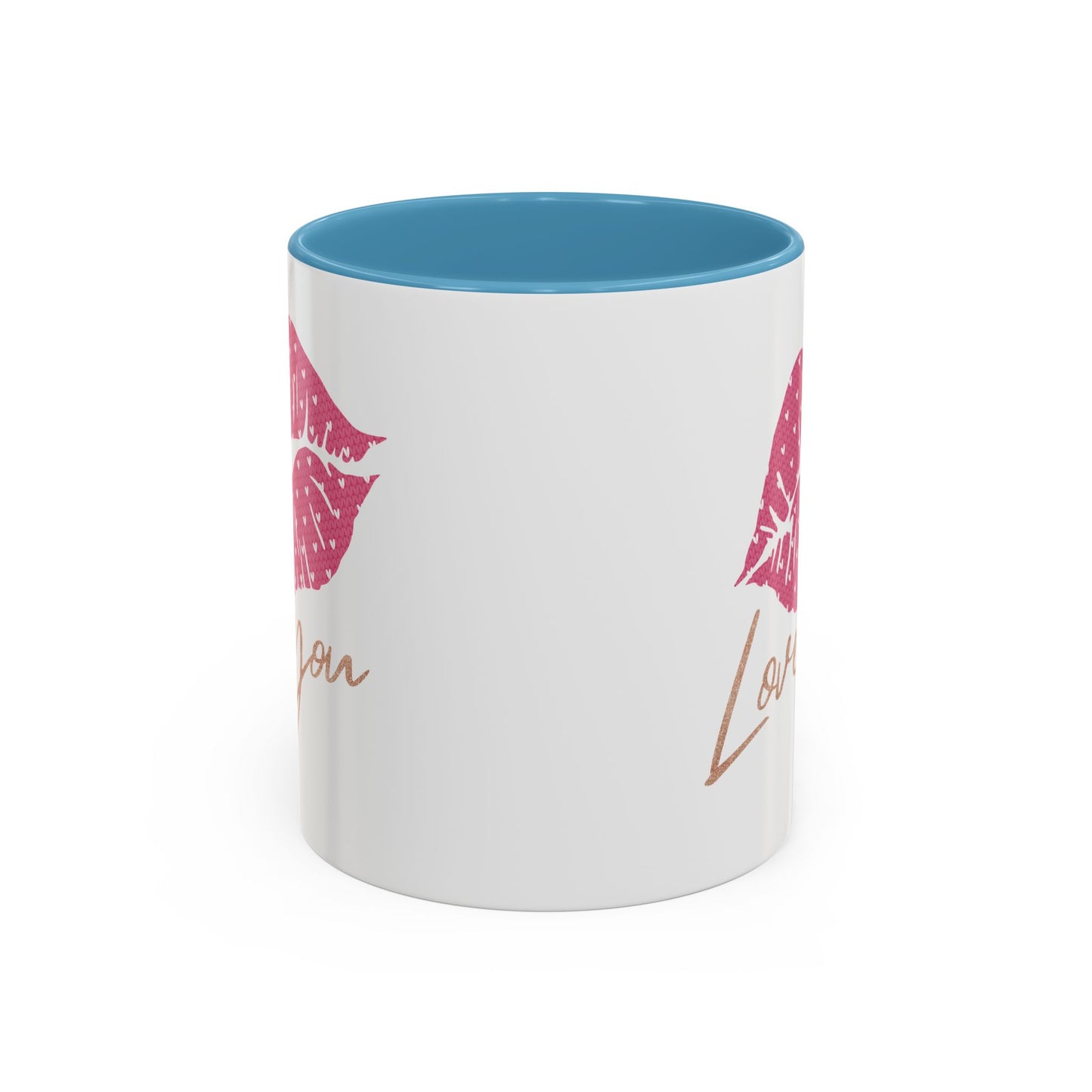 Valentine's Day Mug - Love You Lips Kiss