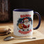 Christmas Mug - Happy Holidays Red & White Text Santa Snowman