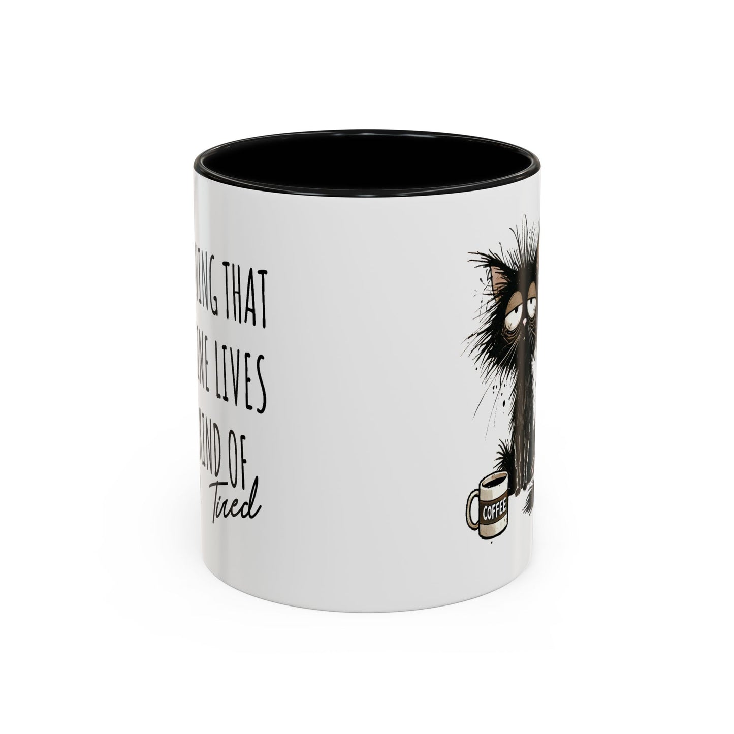 Humor Mug - Living That Nine Lives
