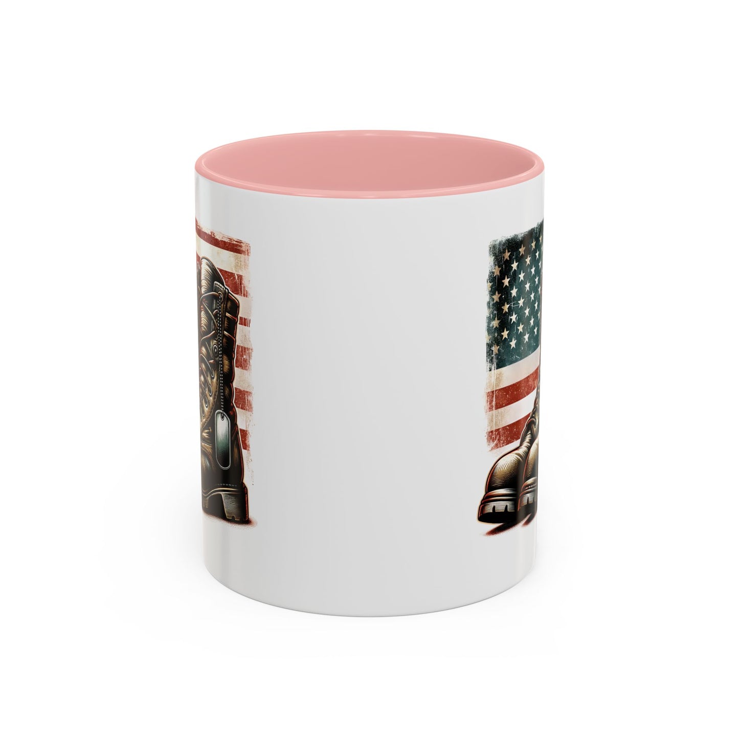 4th of July Mug - Fallen Soldier Boots Flag