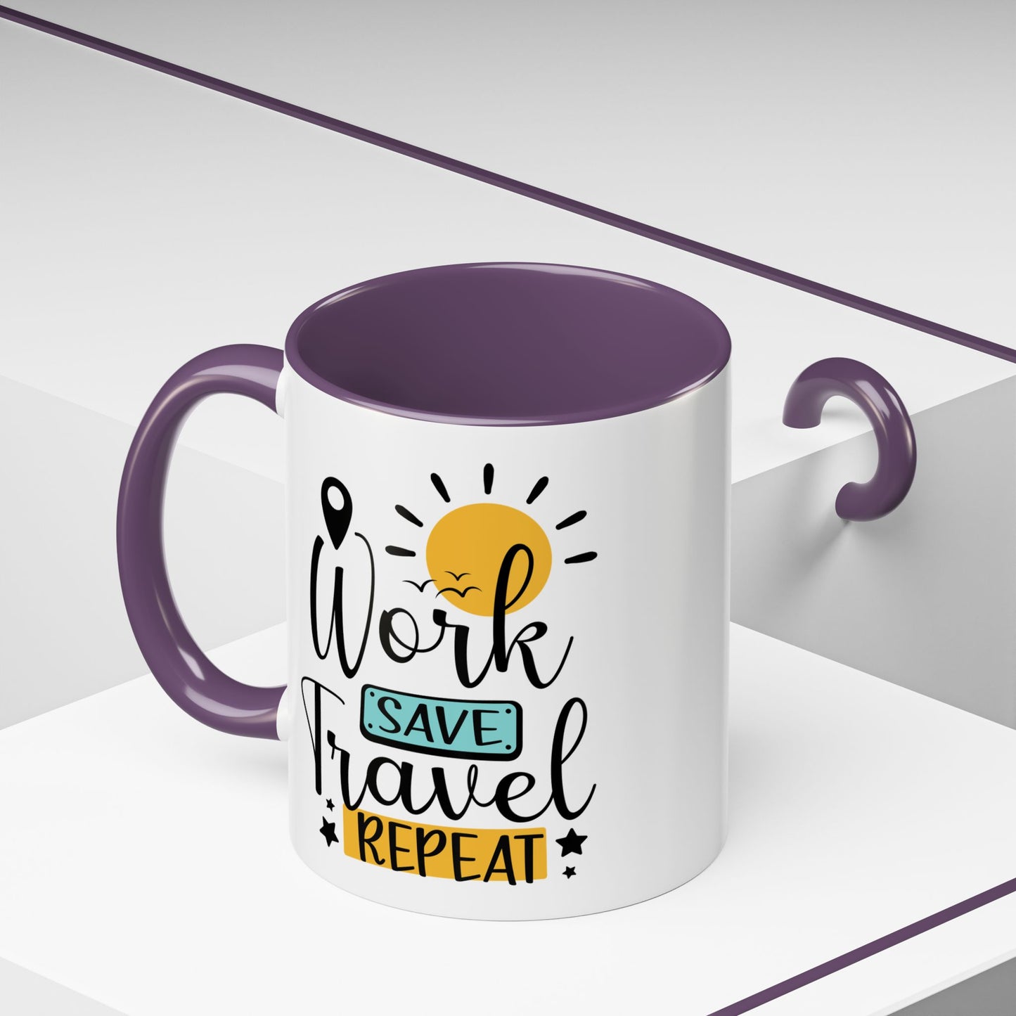 Adventure Mug - Work Save Travel Repeat