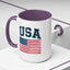 4th of July Mug - USA & Flag