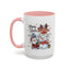 Christmas Mug - Merry Xmas Santa Snowman Reindeer