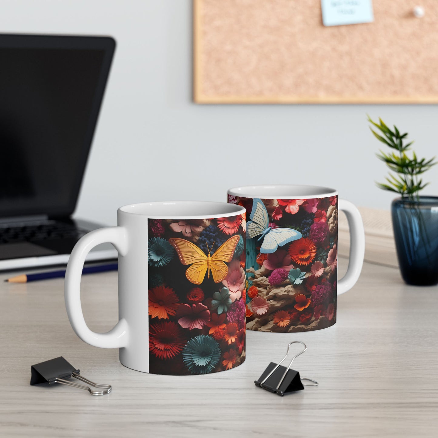 Artistic Mug - Colorful Butterflies 5