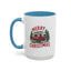 Christmas Mug - Merry Christmas Red & White Camper