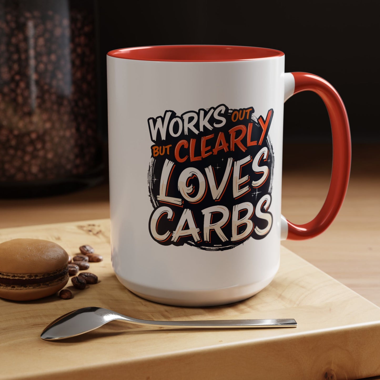 Adult Mug - Works Out But