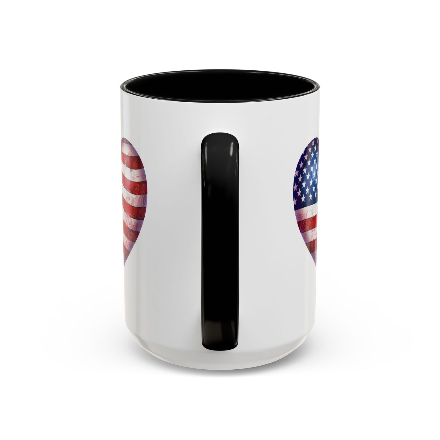 4th of July Mug - Heart American Flag