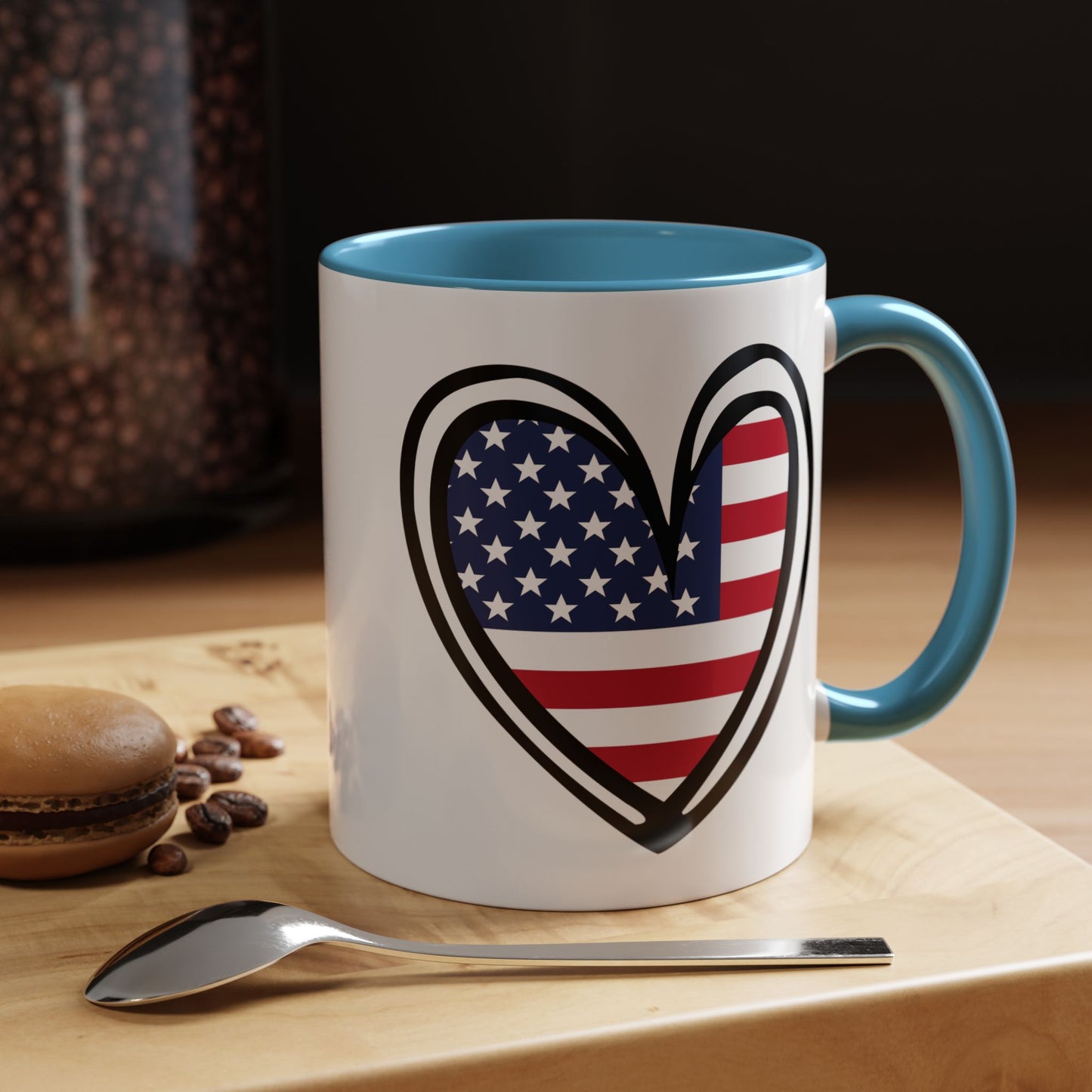 4th of July - Heart Flag