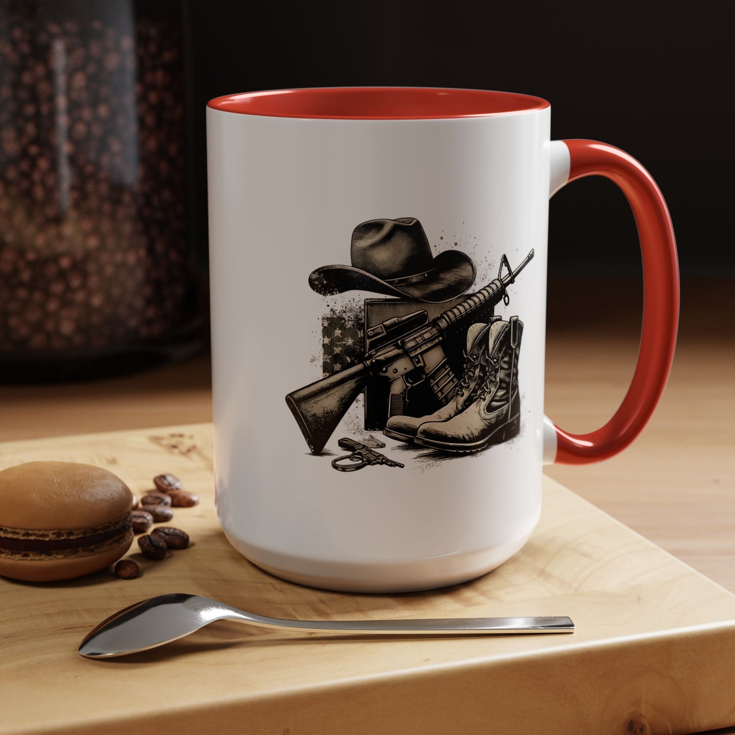 4th of July Mug - Soldier Hat Boots Gun