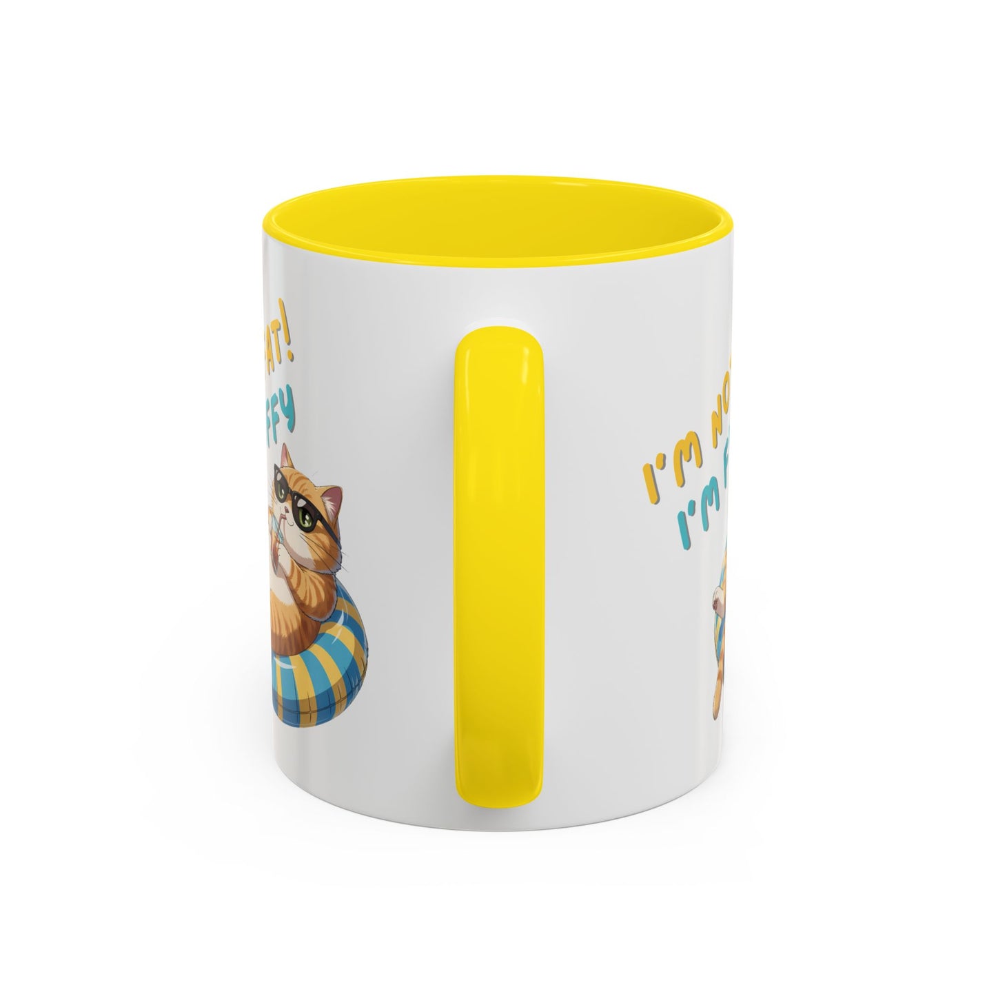 Humor Mug - I'm Not Fat I'm Just Fluffy Cat