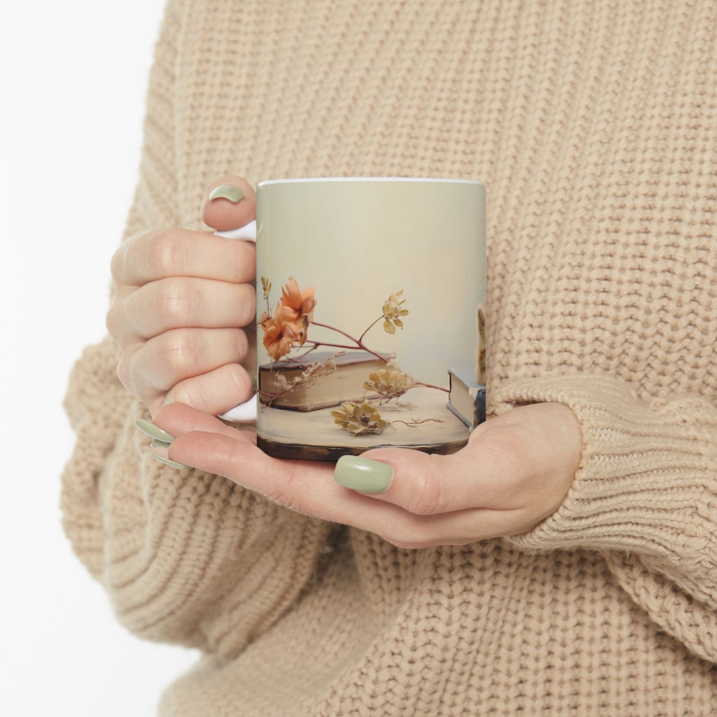 Artistic Mug - Felted Cat 3