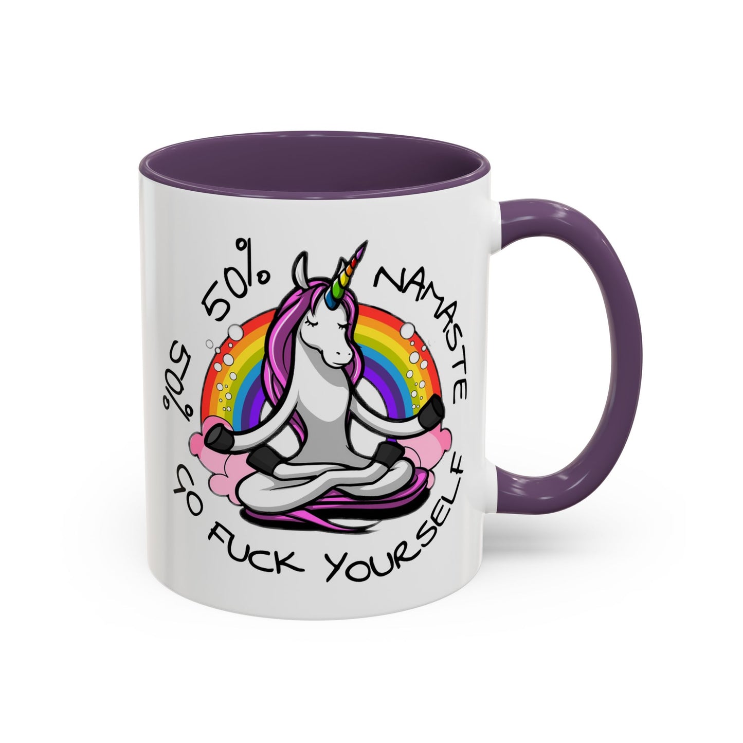 Adult Mug - 50% Namaste 50% Go Fuck Yourself