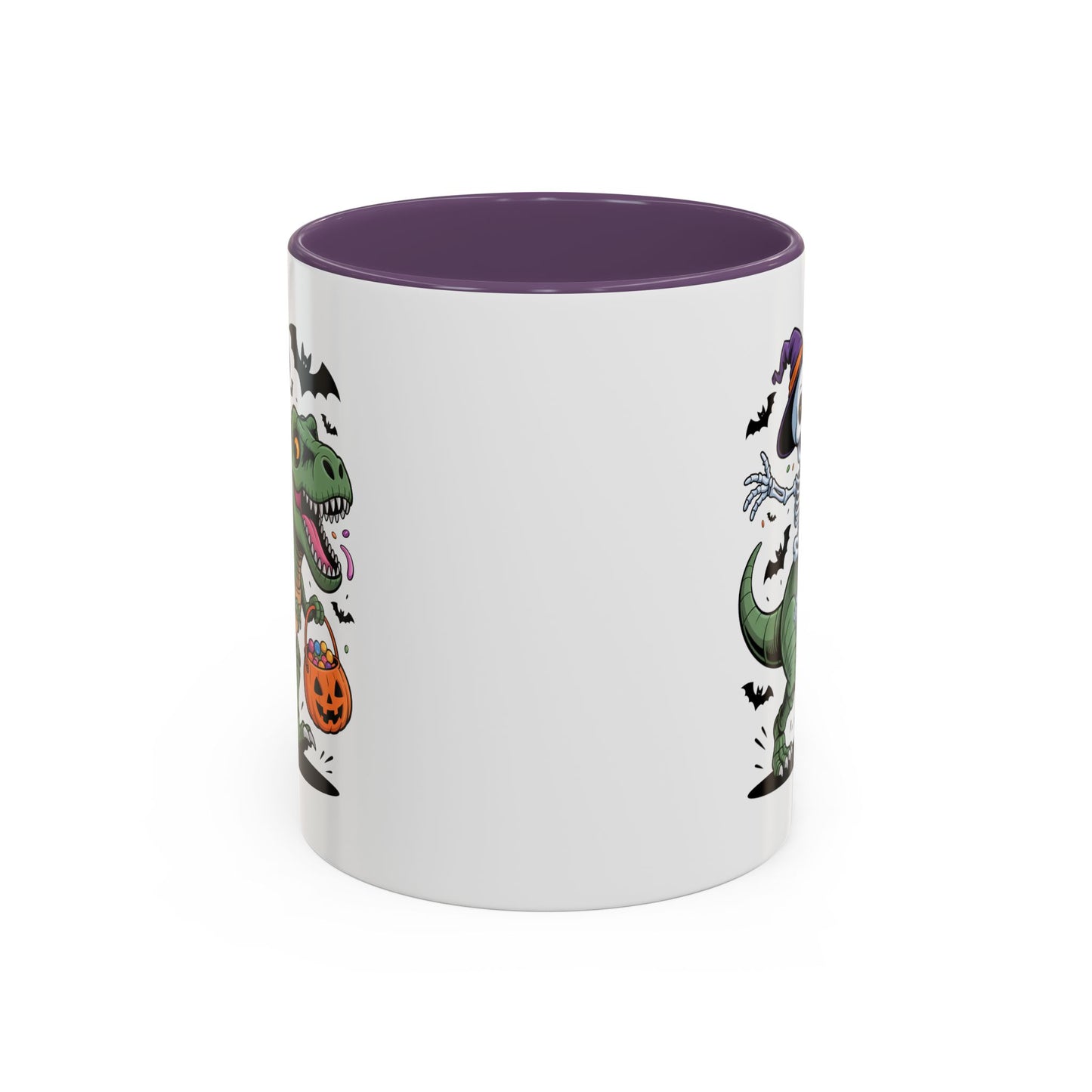 Halloween Mug - Skeleton Riding Dinosaur