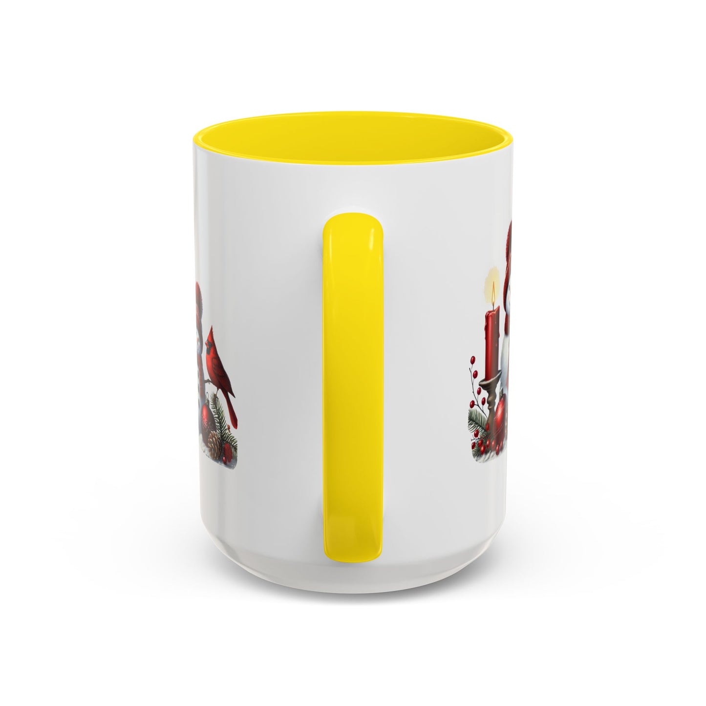 Christmas Mug - Burgundy Snowman Family