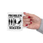 Humor Mug - Problem Solved - Boy Kicks Girl