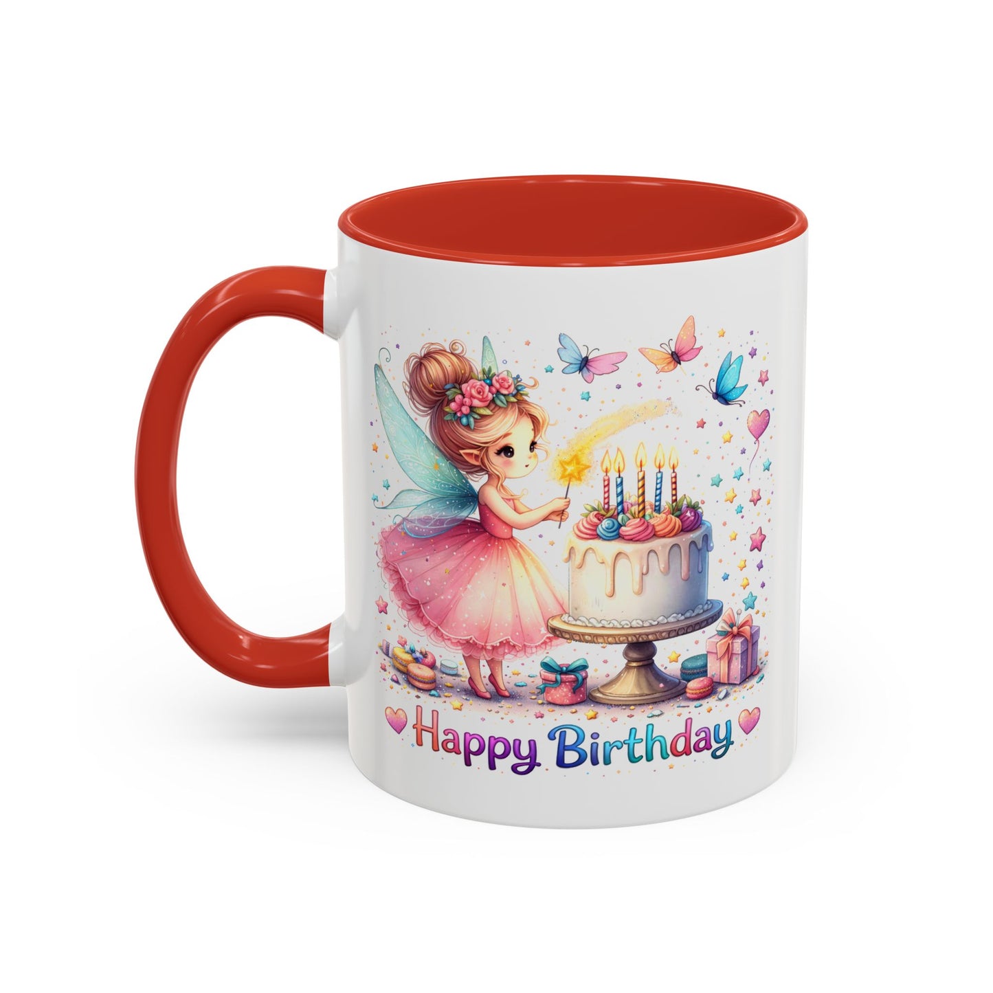 Birthday Mug - Fairy Butterflies