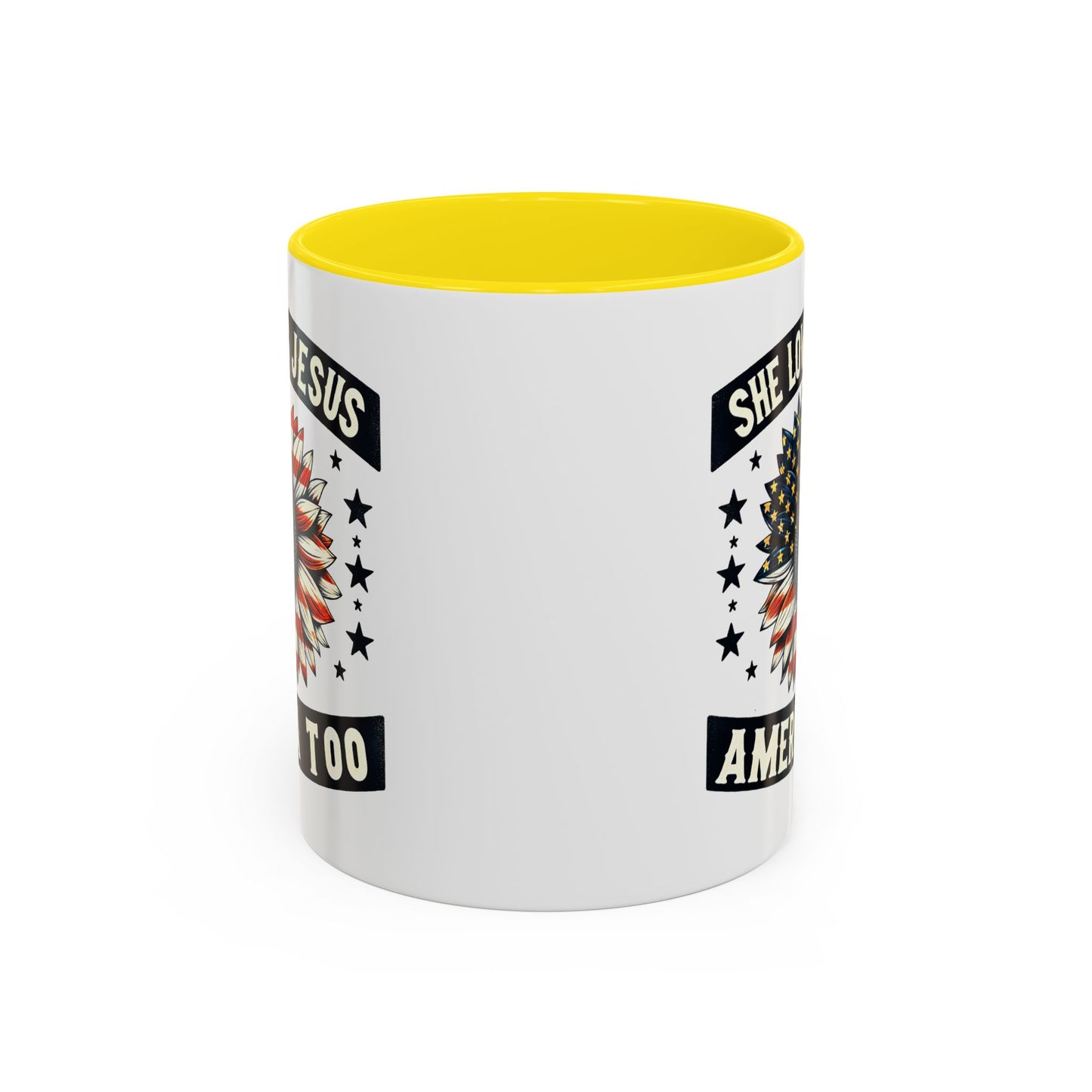 4th of July Mug - She Loves Jesus & America Too