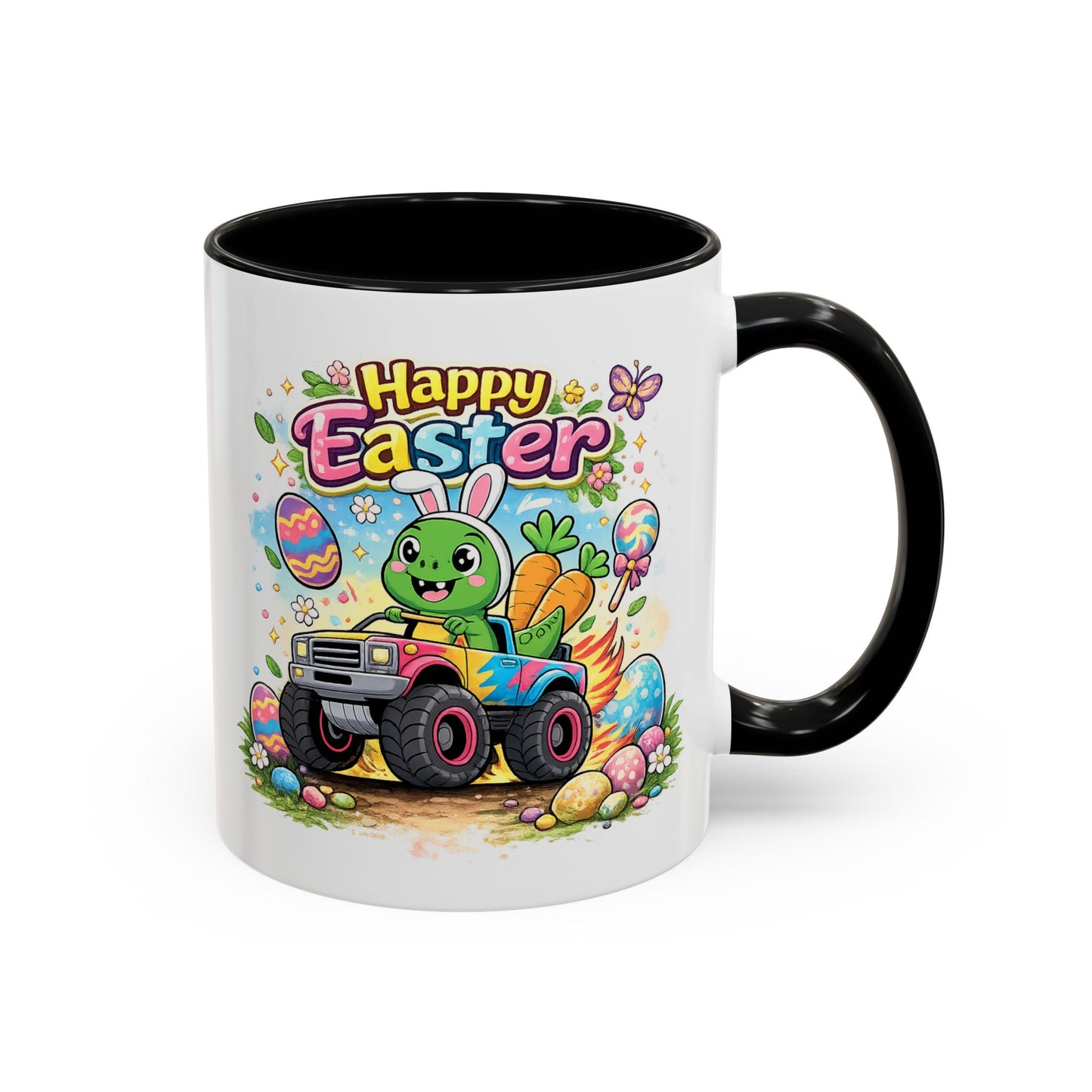 Easter Mug - Dinosaur Monster Truck