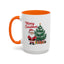 Christmas Mug - Merry Christmas Red Text Santa Tree Presents