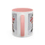 Christmas Mug - Merry Christmas Red Text Puppy Red Top