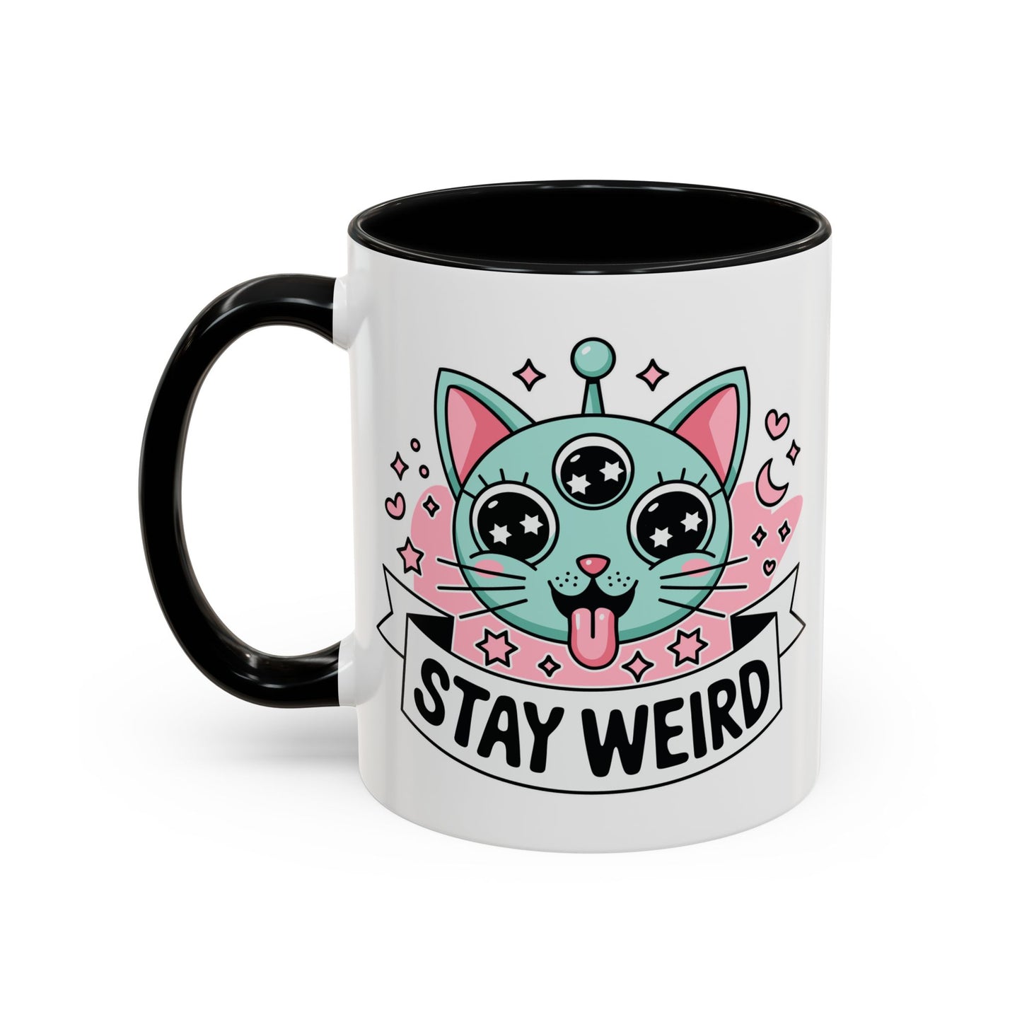 Alien Mug - Stay Weird Alien Cat