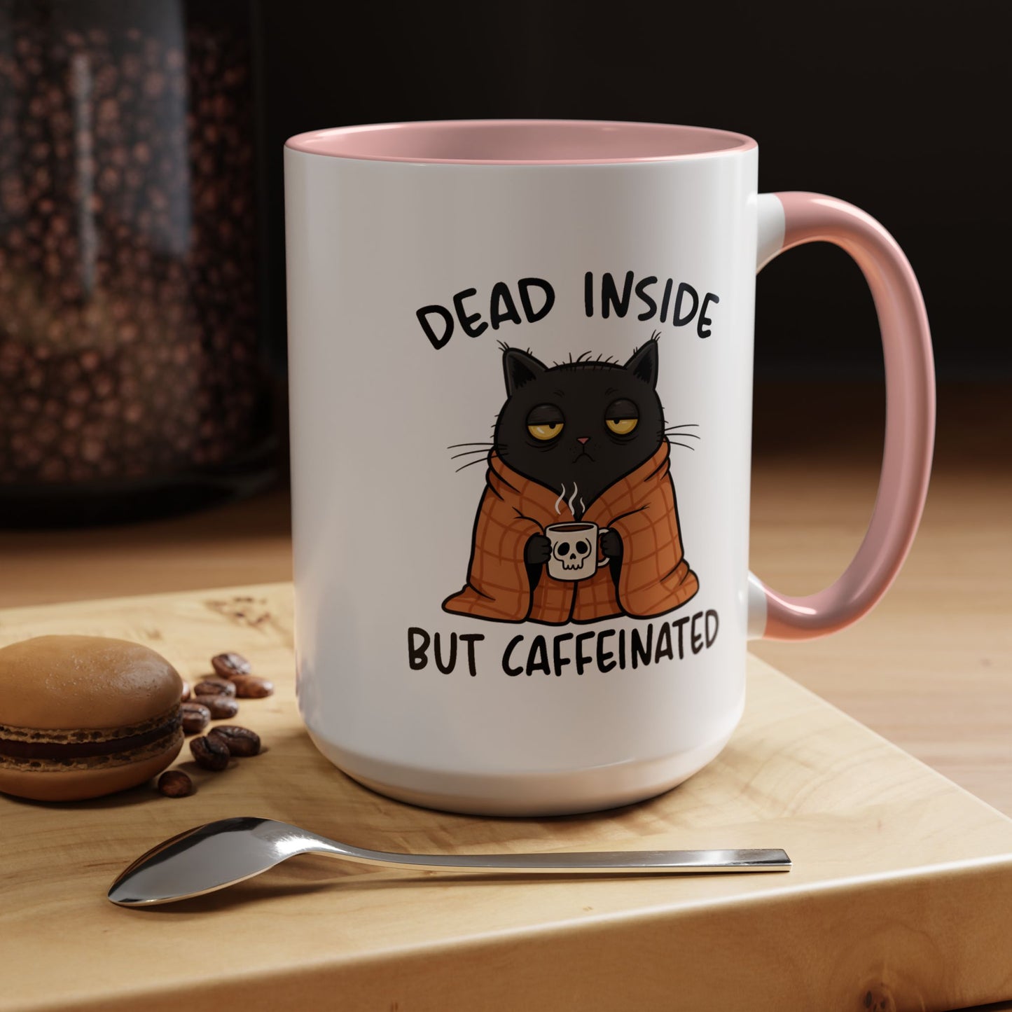 Animal Mug - Dead Inside But Caffeinated