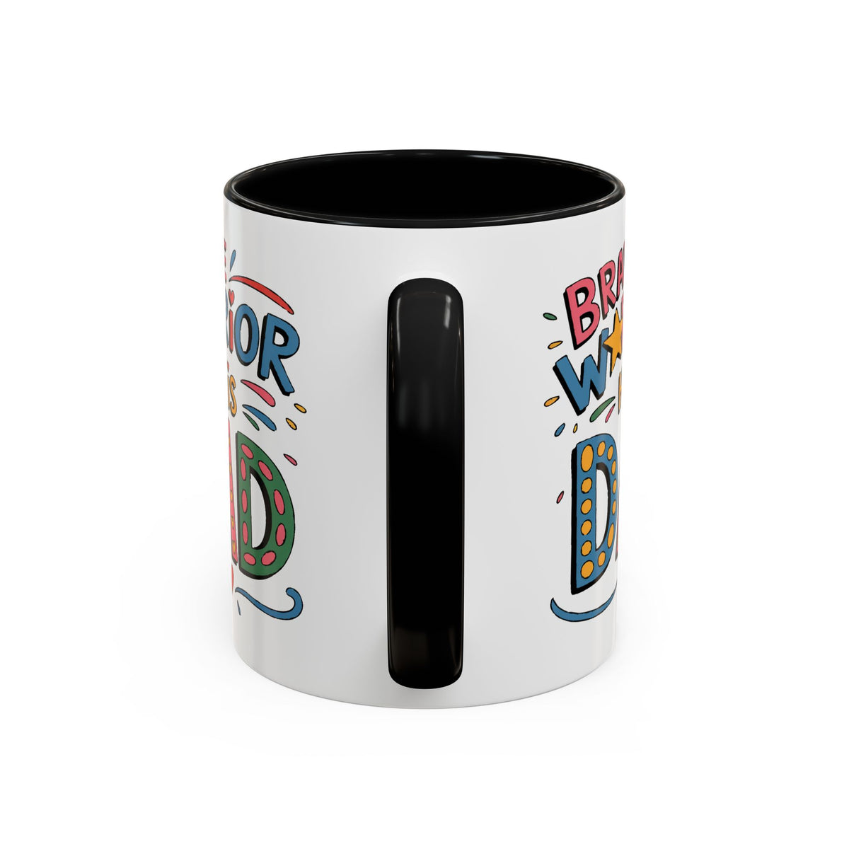 Father's Day Mug - Dad Brave Warrior